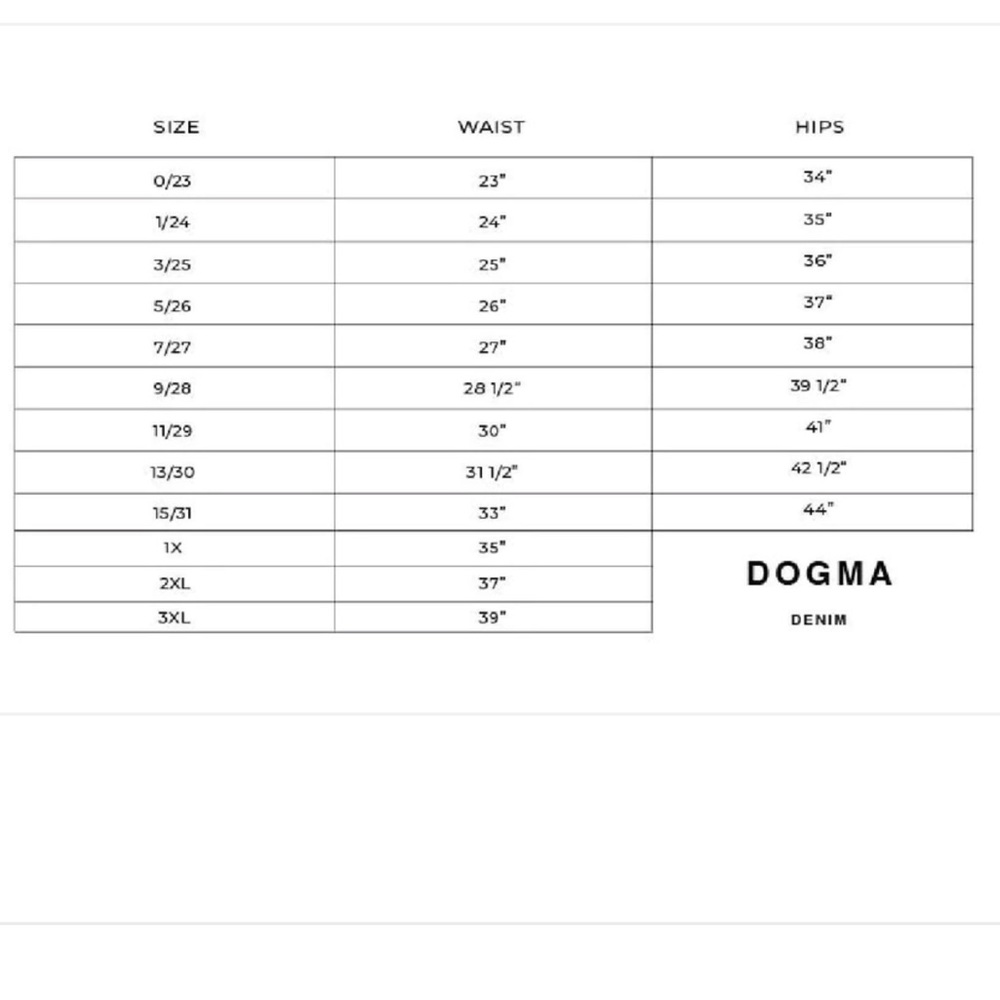 Dogma Distressed High Rise Straight Jeans Side Slit Hem - Picture 13 of 13